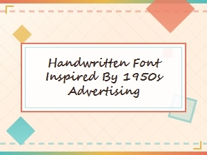 Vintage Ad Serif Handwriting Script